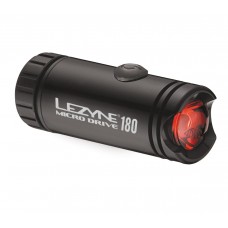 Мигалка LEZYNE LED MICRO DRIVE REAR Черный 180 LM -  2 SOLID MODES, 2 FLASH MODES, AND 1 DAYTIME FLASH MODE 180 LM, USB THUMB STICK RECHARGEABLE, INCLUDES MOUNTING CLAMP WITH SILICONE RUBBER STRAP