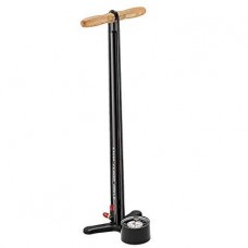 Напольный насос LEZYNE STEEL FLOOR DRIVE TALL Черный 220psi, ALLOY/STEEL DESIGN, WOOD HANDLE, NYLON, ABS-1 PRO CHUCK, 3.5 GAUGE