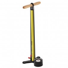 Напольный насос LEZYNE STEEL FLOOR DRIVE Желтый 220psi, ALLOY/STEEL DESIGN, WOOD HANDLE, NYLON, ABS-1 PRO CHUCK, 3.5 GAUGE