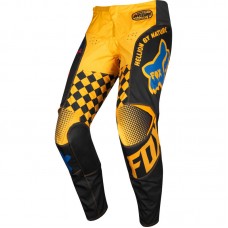 Детские мото штаны FOX YTH 180 CZAR PANT [BLK/YLW] р. 28.