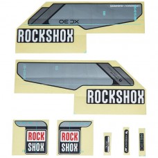 Наклейки на вилку ROCKSHOX DECAL KIT XC30TK 26 DSC CL SLV/DFBLK