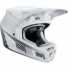 Мотошлем FOX V3 SOLIDS HELMET [White/Silver]