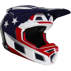 Мотошлем FOX V3 PREY HELMET [RED BLUE]