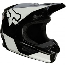 Детский мотошлем FOX YTH V1 MIPS REVN HELMET [Black/White]