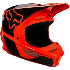 Детский мотошлем FOX YTH V1 MIPS REVN HELMET [Flo Orange]