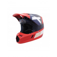 Мотошлем FOX V3 KUSTM HELMET, ECE [NVY/RD]