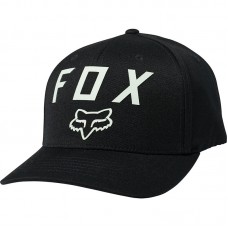 Кепка FOX NUMBER 2 FLEXFIT HAT [BLACK GREEN]