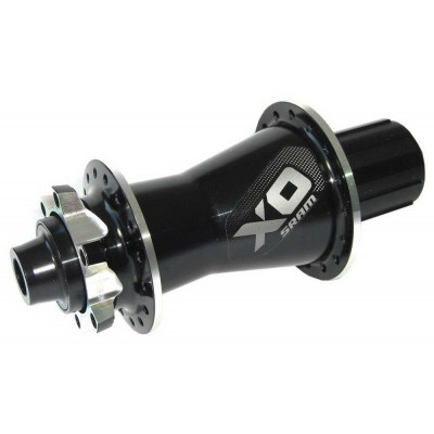   Втулка SRAM MTB Hub X0 DH Rear 6-Bolt Disc 32H Black/Silver, SRAM Driver Body (9/10/11spd)(includes 12x150 & 12x157 Through Axle Caps) A1