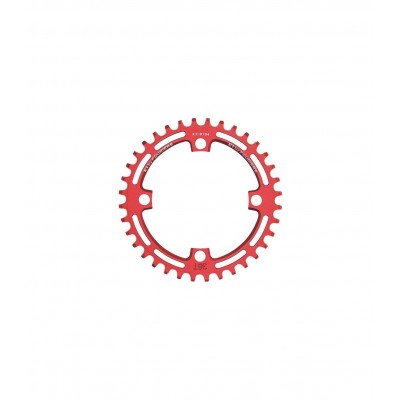 Звезда шатуна передняя MTB Fouriers 104S E1 Full CNC NW, pcd104, алю 32Т, зол.