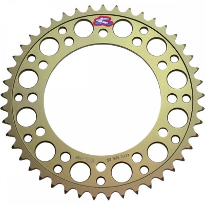 Звезда Renthal Hard Anodised Chainwheel 525 - Suzuki/Yamaha [Gold], 45z