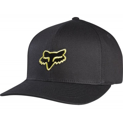 Кепка FOX Legacy Flexfit Hat [Black Yellow], S/M