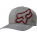 Кепка FOX CLOUDED FLEXFIT HAT [Grey Red], S/M