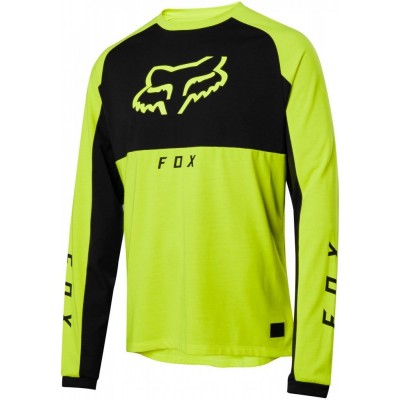 Вело джерси FOX RANGER DR MID JERSEY [Glo Yellow], L