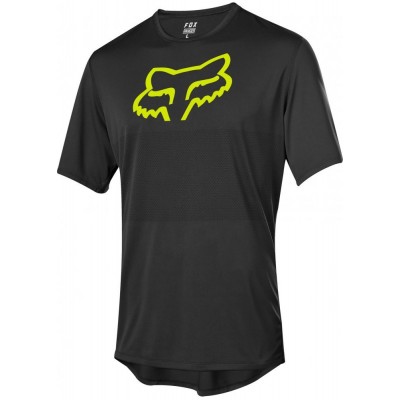 Вело джерси FOX RANGER FOXHEAD JERSEY [Black Yellow], L